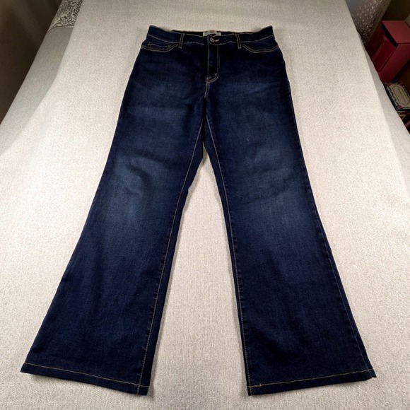 Levi's Jeans 512 Perfectly Slimming Bootcut Women's‎ 14M Bling Pockets Dark Wash - Picture 3 of 9